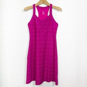 Mondetta Bright Pink Midi Sundress Racerback Tank Built-In Bra Size Medium